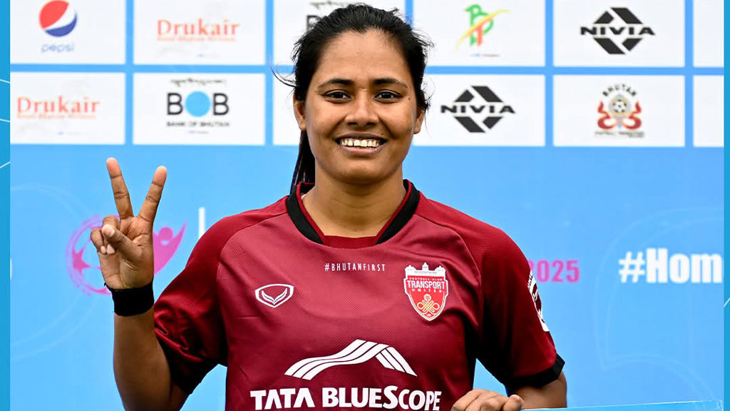 ভুটানের লিগে জোড়া গোল করে ম্যাচসেরা কৃষ্ণা