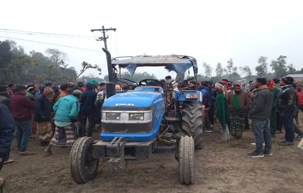 নীলফামারীর কিশোরগঞ্জে ট্রাক্টরের ফলায় ছিন্নভিন্ন হয়ে যুবকের মৃত্যু