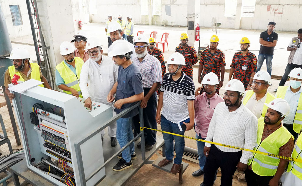 কেসিসির নির্মাণাধীন বর্জ্য রিসাইক্লিং প্ল্যান্ট পরীক্ষামূলক চালু