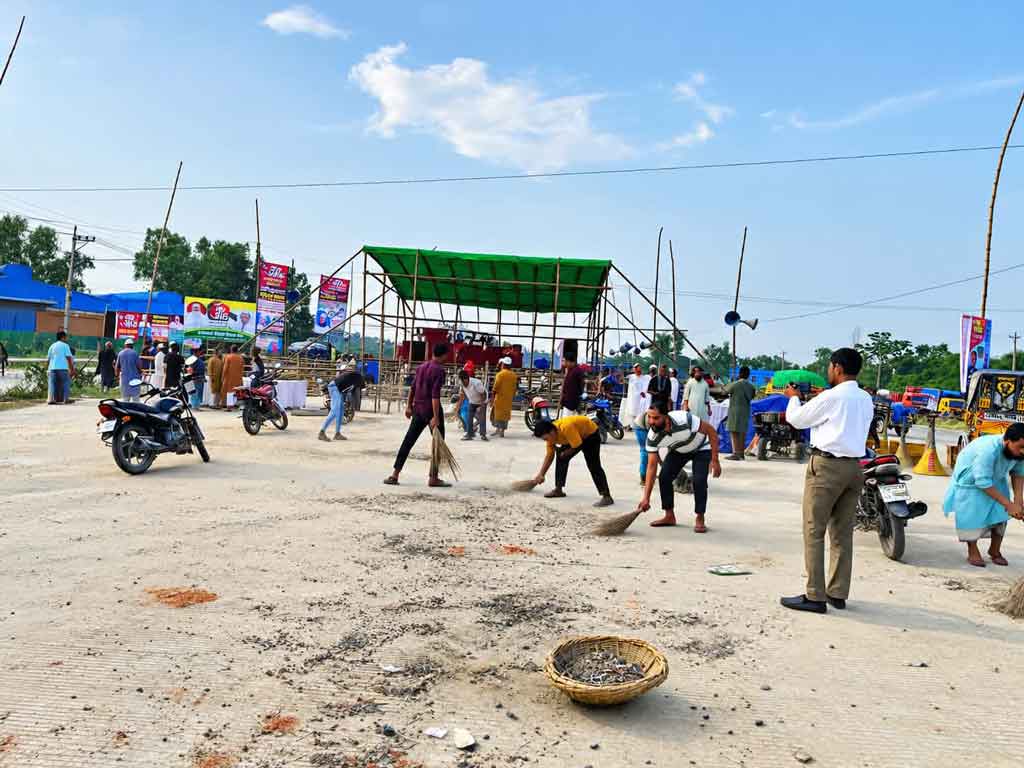 ঢাকা-রংপুর লংমার্চ: হাটিকুমরুলে জামায়াতের প্রস্তুতি, মাঠে ৫০০ পুলিশ