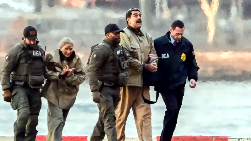 হাতকড়া পরিয়ে আদালতে নেওয়া হলো মাদুরো ও তাঁর স্ত্রীকে