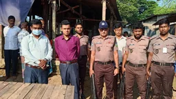 নালিতাবাড়ীতে মাংসের তিন দোকানিকে জরিমানা