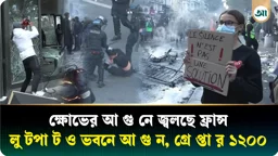 সরকারি সেবা নিয়ে ক্ষোভ, রণক্ষেত্র ফ্রান্সের রাজপথ, গ্রেপ্তার ১২০০