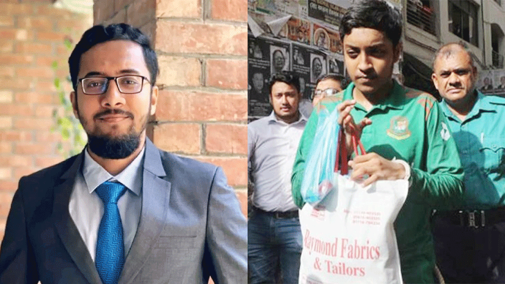 জিএস মাজহারুল ইসলাম ও তাঁর ভাই হাসনাতুল ইসলাম ফাইয়াজ। ছবি: সংগৃহীত