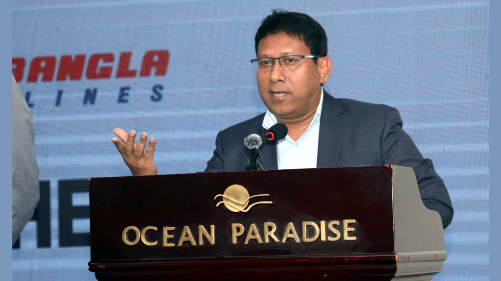 বাংলাদেশে অ্যাভিয়েশন মানে ‘একলা চলো’—সংবাদ সম্মেলনে ইউএস বাংলার এমডি