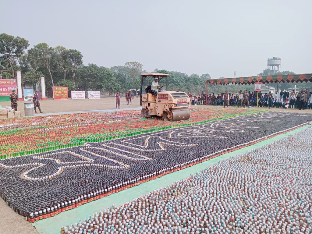 বিজিবির জব্দ করা সাড়ে ৯ কোটি টাকার মাদক ধ্বংস