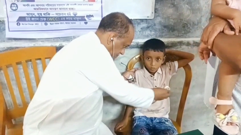 ফ্রি মেডিকেল ক্যাম্পে চিকিৎসাসেবা পেলেন ৪ শতাধিক ব্যক্তি
