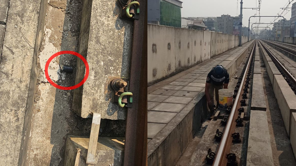 মেট্রোরেলের লাইন থেকে ২ ককটেল উদ্ধার, নিষ্ক্রিয় করল সিটিটিসি