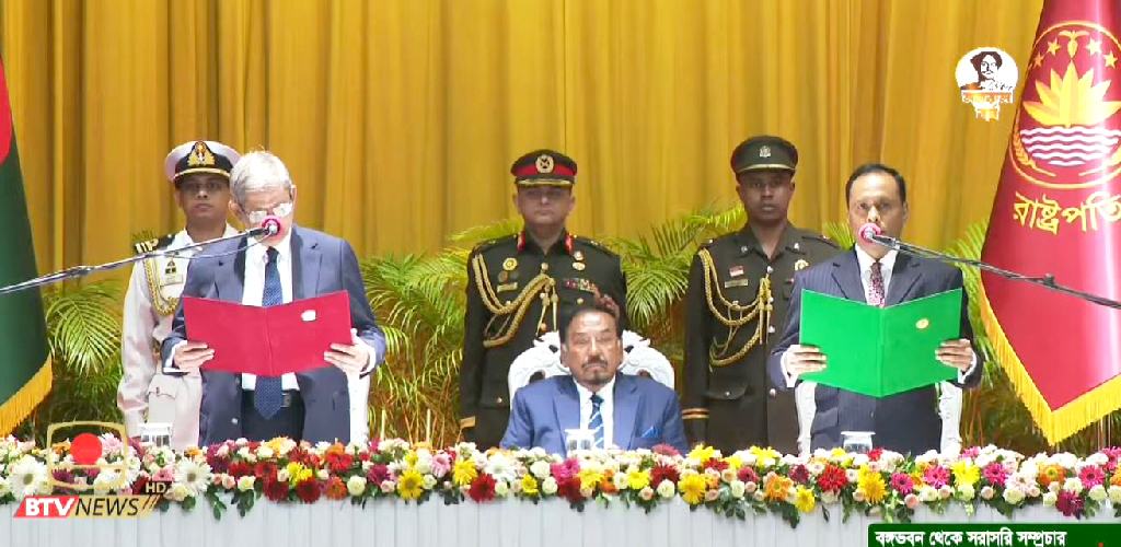 ২৩তম রাষ্ট্রপতি হিসেবে শপথ নিলেন মির্জা ফখরুল