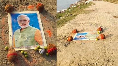 মোদির ছবি নিয়ে ‘কালা জাদুর’ চেষ্টা অজ্ঞাতদের, মামলা পুলিশের
