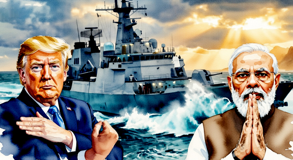 অতিথির রণতরি ডুবল মার্কিন হামলায়, প্রশ্নের মুখে ‘মহাসাগরের রক্ষক’ মোদি