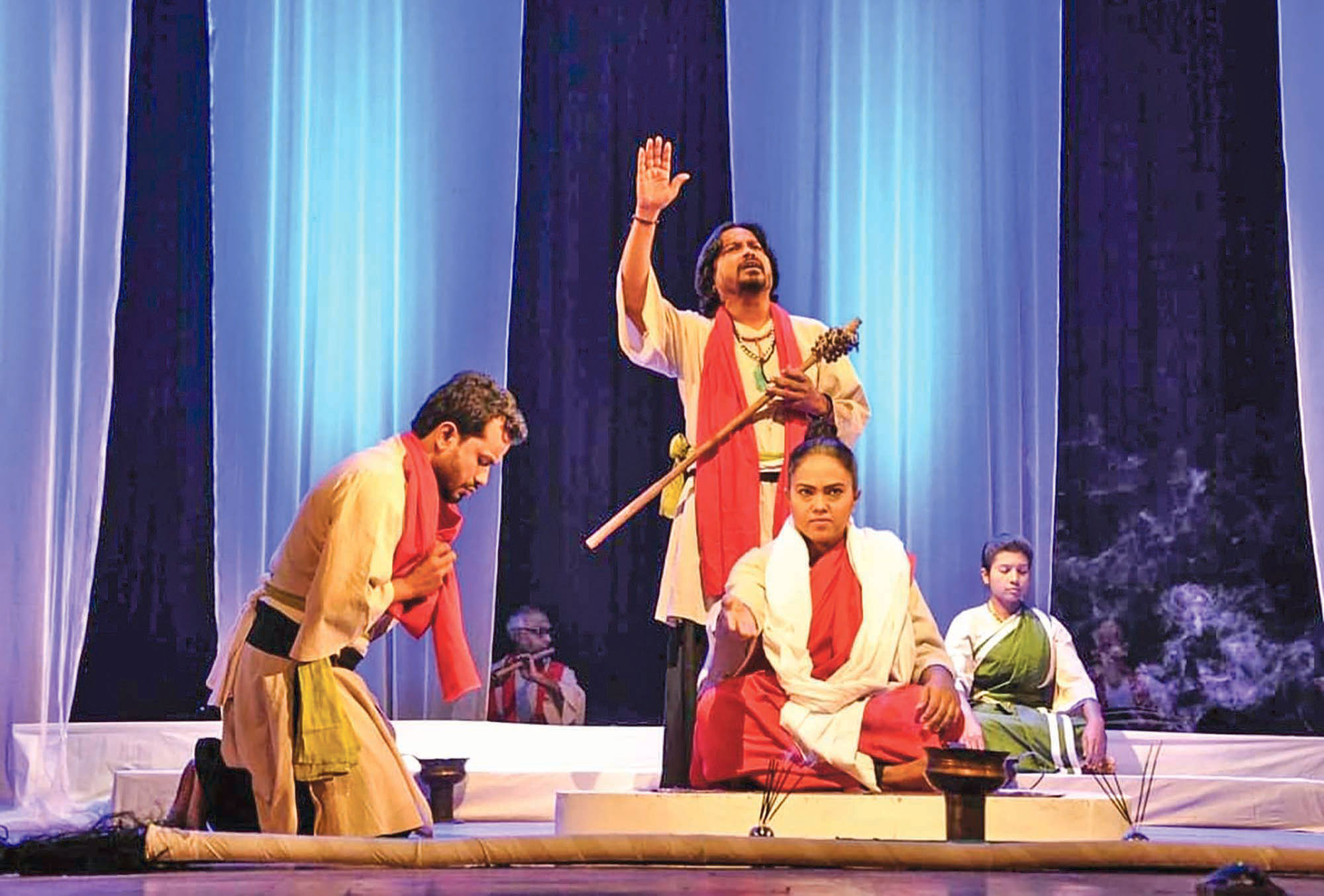 শিল্পকলায় নাট্যম রেপার্টরির ‘দমের মাদার নাট্যোৎসব ৮০-তে যাত্রা’