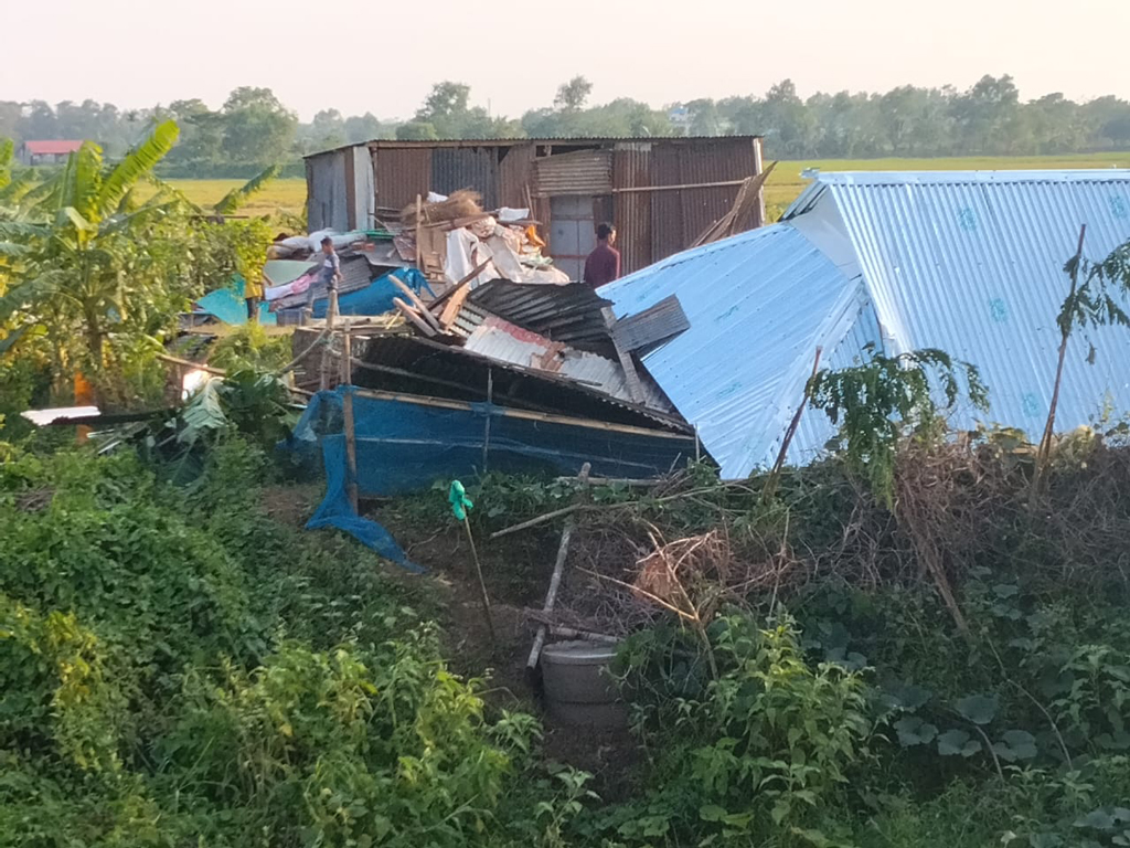 কুমিল্লায় ঝড়ে টিনের চাল পড়ে একজনের মৃত্যু