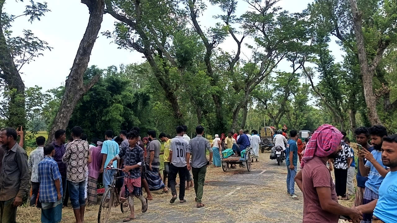 সড়কে খড়ের কারণে মোটরসাইকেল দুর্ঘটনা, দুলাভাই-শ্যালকের মৃত্যু