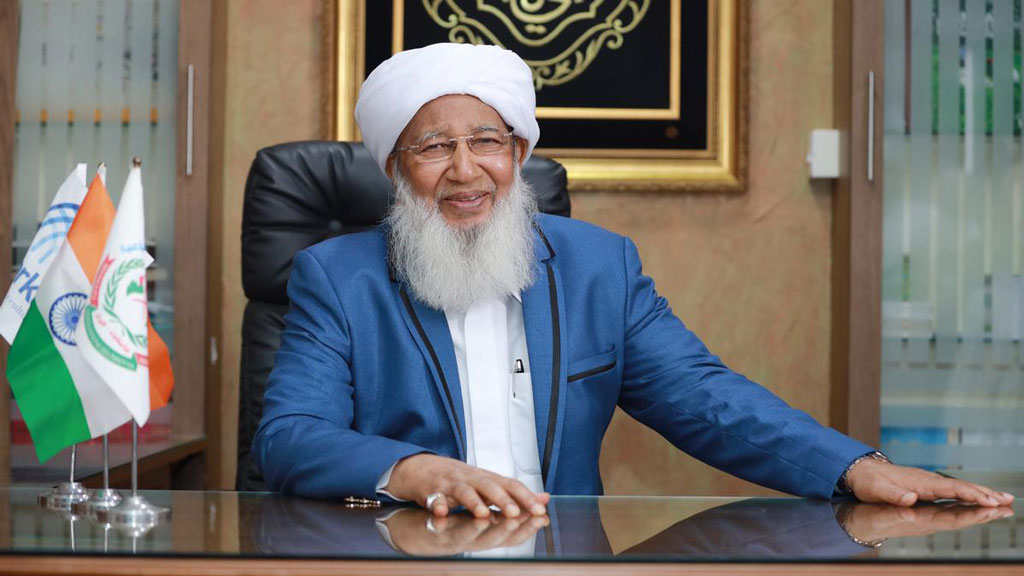 ভারতের সর্বোচ্চ সুন্নি ধর্মীয় নেতা শেখ আবুবকর আহমদ। ছবি: পিটিআই