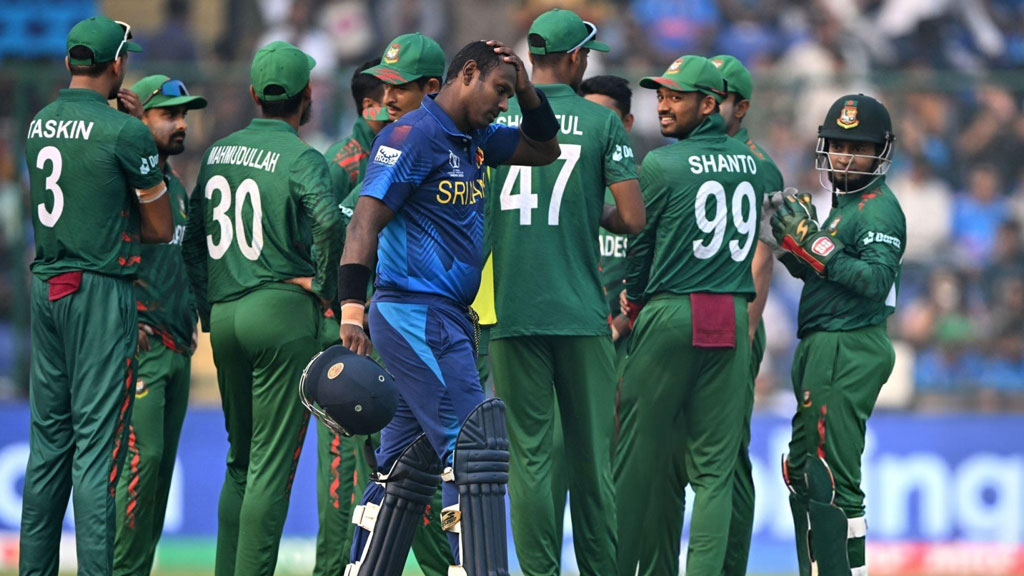 কেন ‘টাইমড আউটের’ টার্গেট হলেন, বুঝতে পারছেন না ম্যাথুস