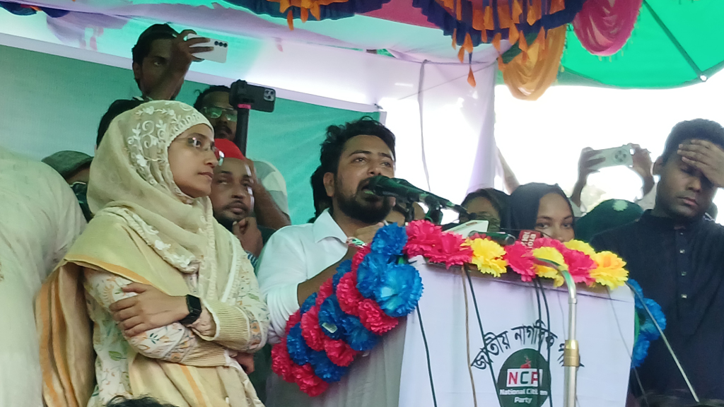 বাংলাদেশকে নতুন করে গড়ে তোলার জন্য জুলাই অভ্যুত্থান হয়েছিল: ভোলায় নাহিদ