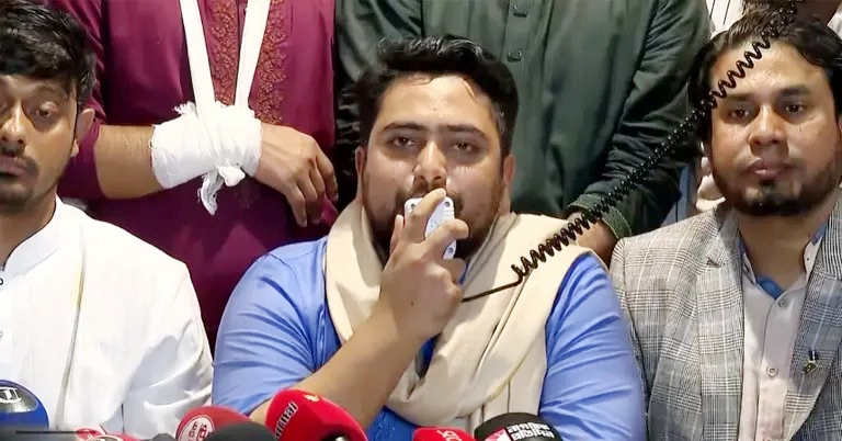 মির্জা আব্বাসের নির্দেশে, তারেক রহমানের সম্মতিতে নাসীরুদ্দীনের ওপর হামলা হয়েছে: নাহিদ ইসলাম