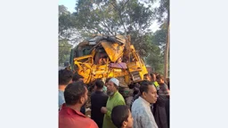নাটোরে বাস-বালুবোঝাই ট্রাকের সংঘর্ষে নিহত ১০