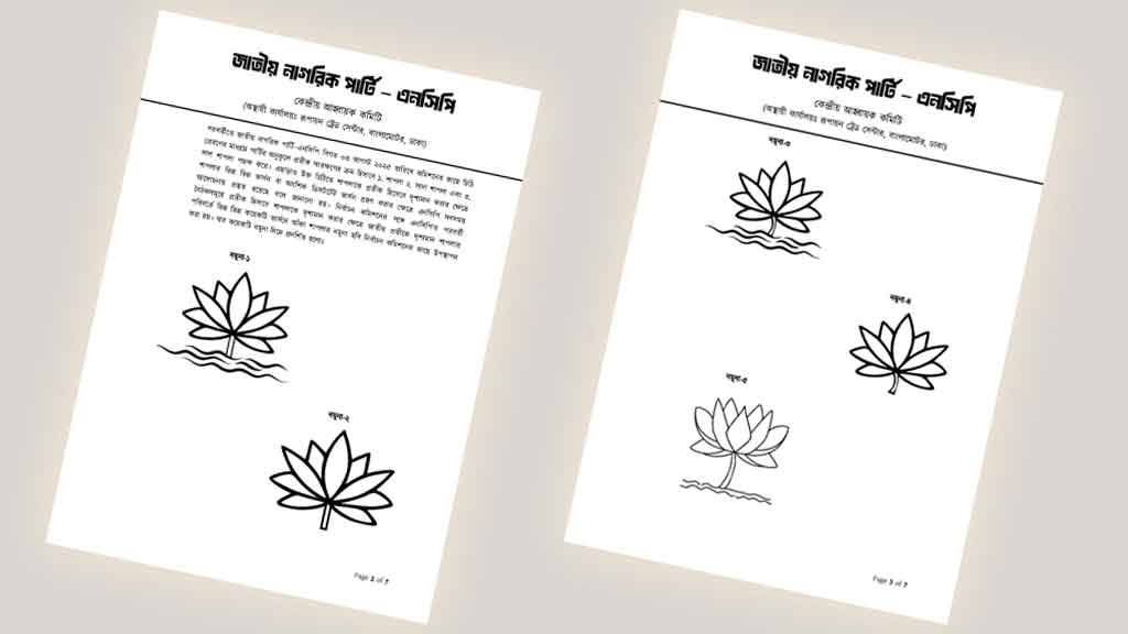 ইসিকে পাঠানো নমুনা। ছবি: সংগৃহীত