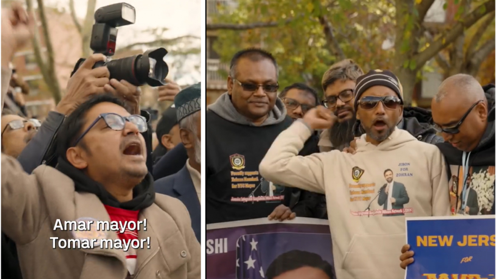 আমার মেয়র, তোমার মেয়র, মামদানি মামদানি—নিউইয়র্কে বাংলায় মিছিল