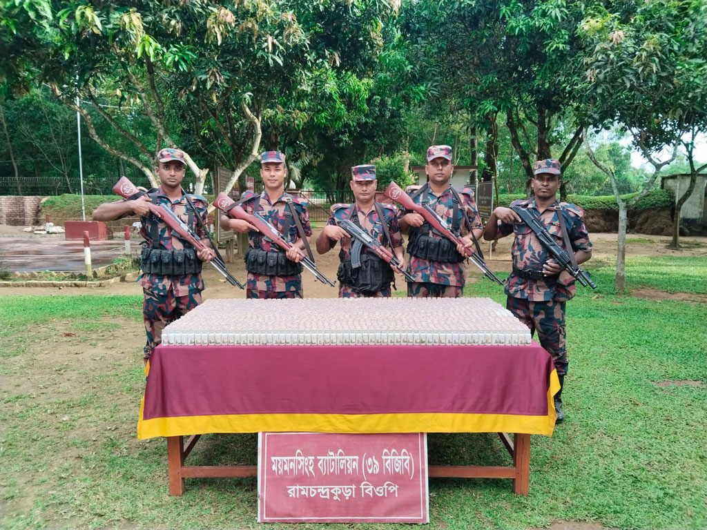 নালিতাবাড়ী সীমান্তে ৫ লাখ টাকার ভারতীয় ওষুধ জব্দ