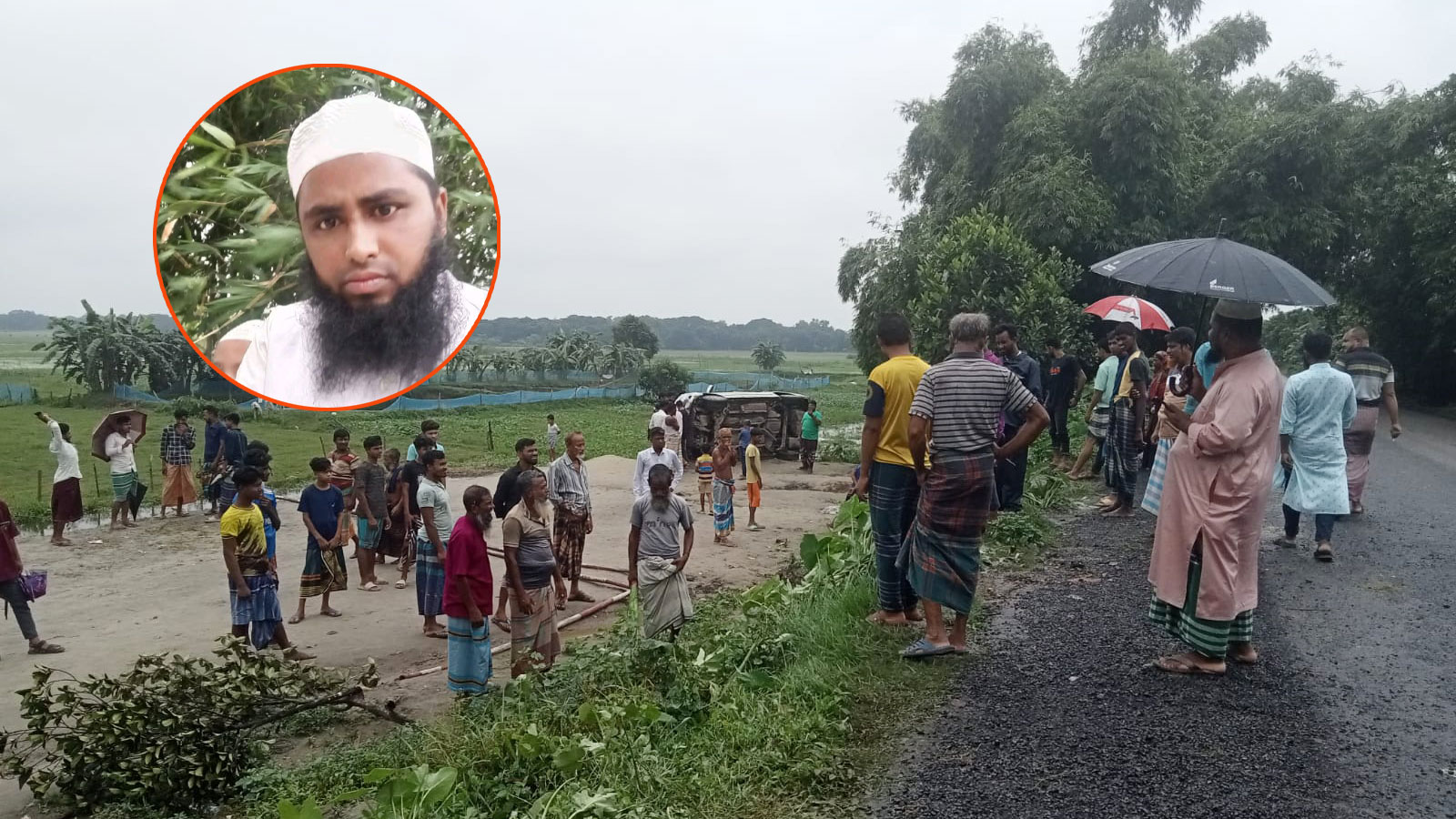 নান্দাইলে প্রাইভেটকারের চাপায় মাদ্রাসার মুহতামিম নিহত