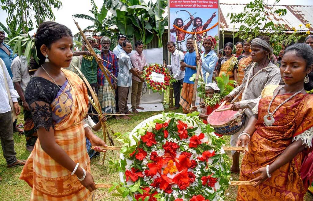 গাইবান্ধায় সাঁওতাল বিদ্রোহ দিবসে শহীদদের প্রতি শ্রদ্ধা নিবেদন