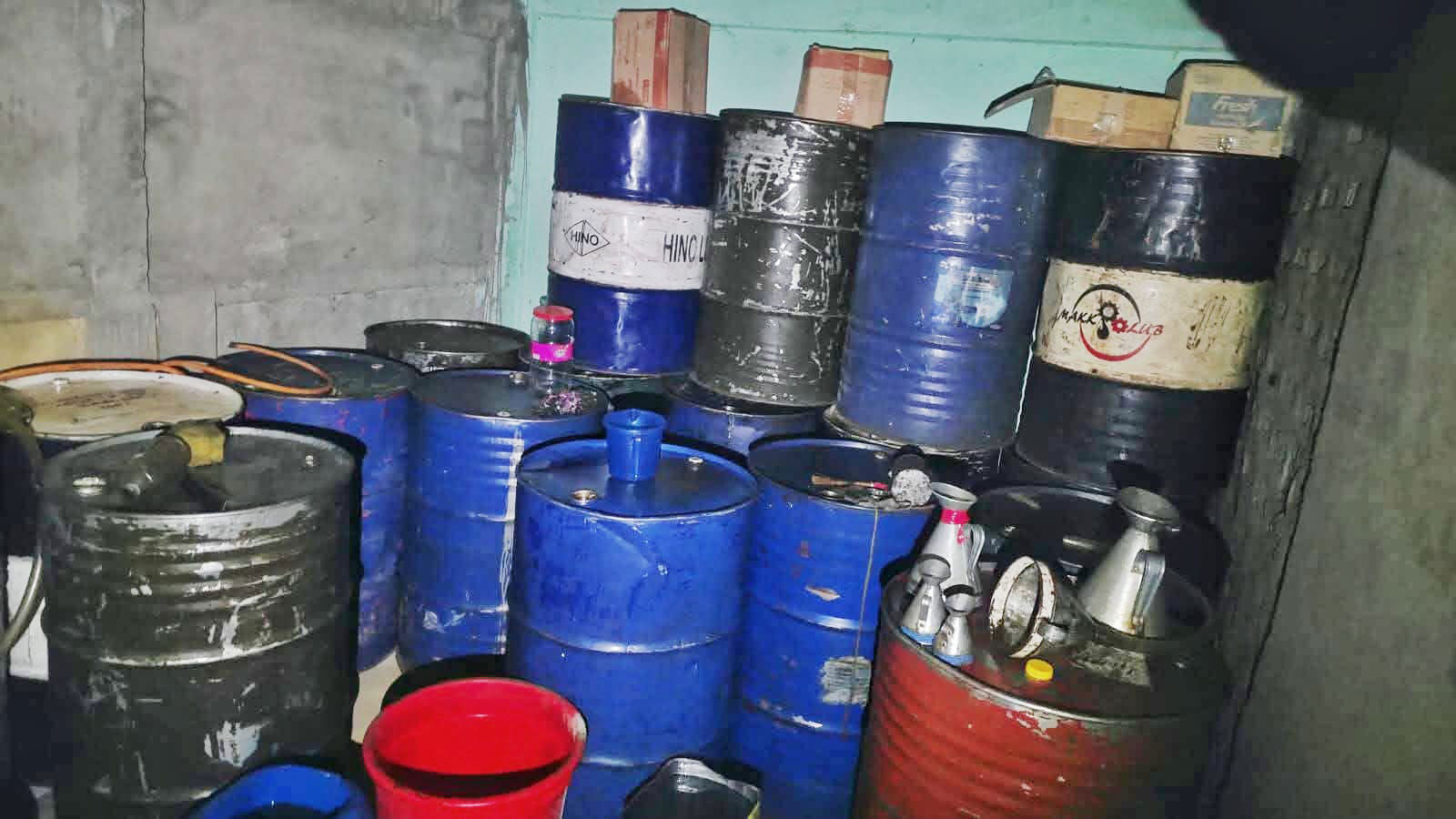 কমলগঞ্জে গভীর রাতে ১৬০০ লিটার অবৈধ ডিজেল জব্দ