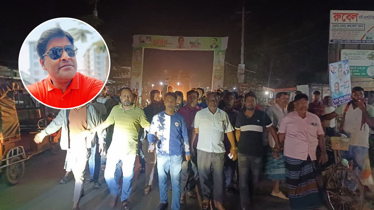 শ্রমিক দল সভাপতির বিরুদ্ধে চাঁদাবাজির অভিযোগে বিক্ষোভ