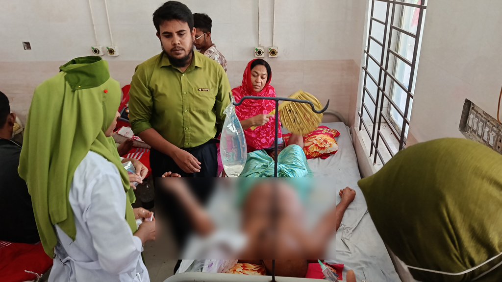 পাবনার আটঘরিয়ায় মানববন্ধনে গুলি, আহত ১