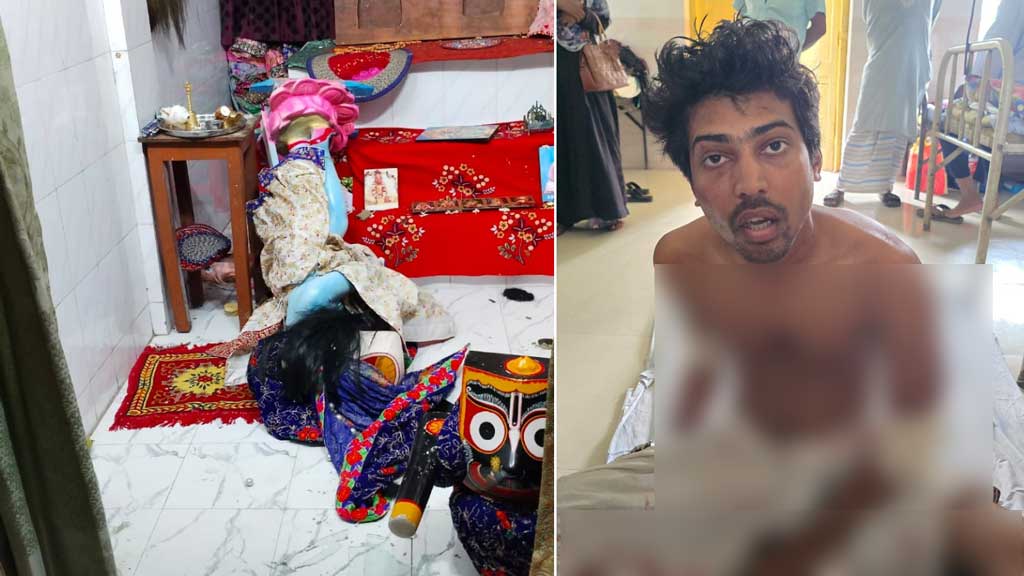 পাবনায় ইস্কন মন্দিরে প্রতিমা ভাঙচুরের অভিযোগে শিক্ষার্থী আটক
