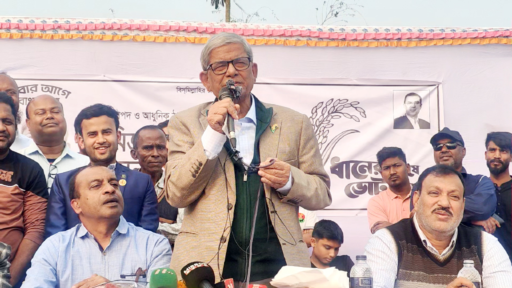 নৌকা নেই বলে এখন মাঠে এসেছে দাঁড়িপাল্লা: মির্জা ফখরুল