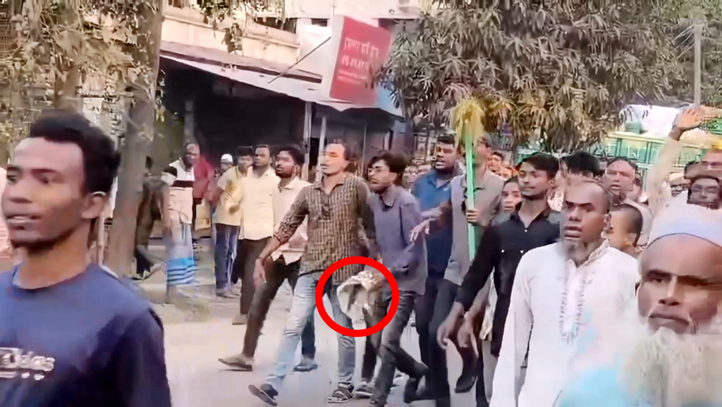 ফরিদপুরে বিএনপির সংঘর্ষের সময় আগ্নেয়াস্ত্র হাতে যুবক, ভিডিও ভাইরাল