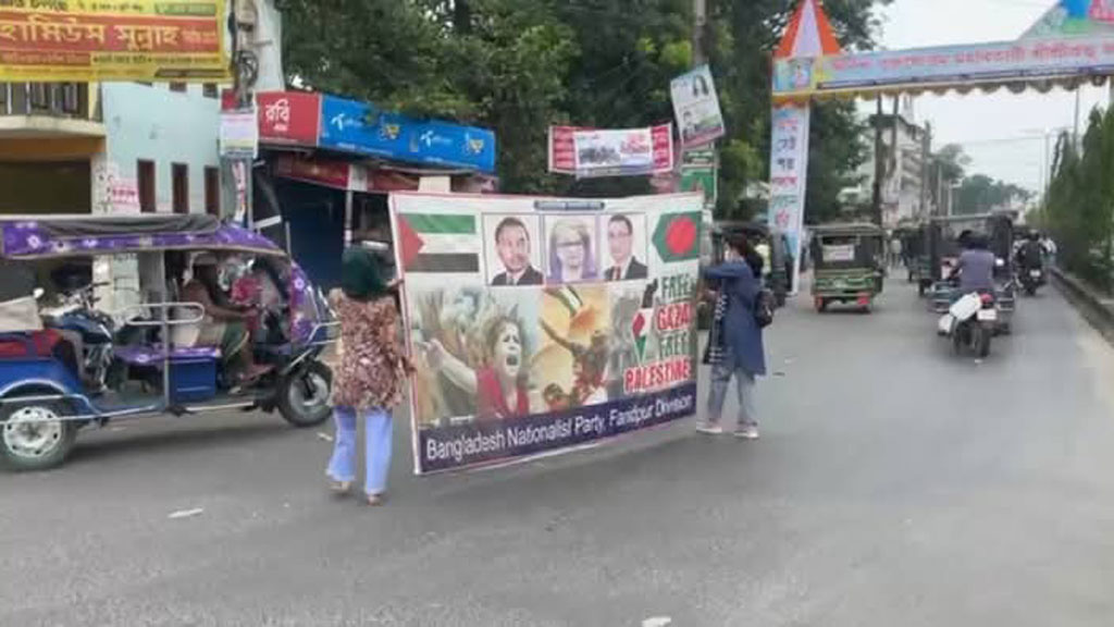 ফরিদপুরে ব্যানার অপসারণ, বিএনপির তোপের মুখে বৈষম্যবিরোধীরা