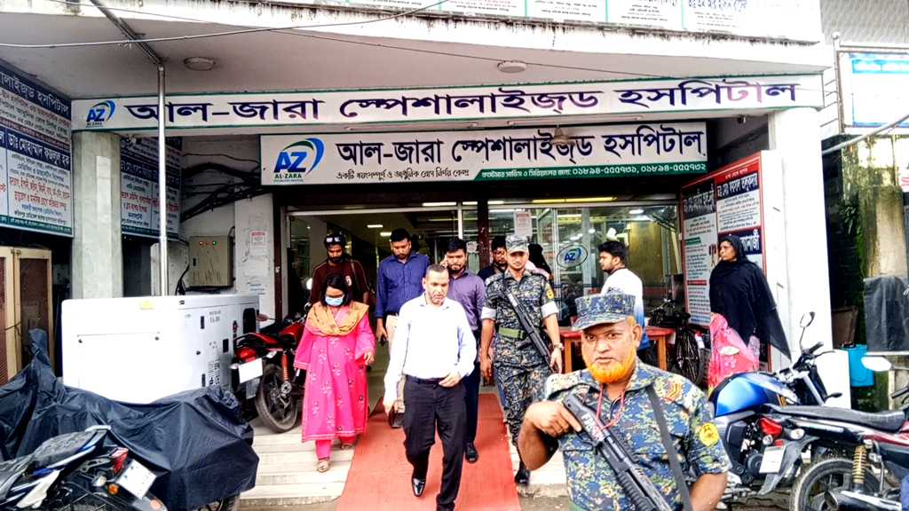 ফরিদপুরে রোগী মৃত্যুর ঘটনায় অভিযান, আল-জারাসহ পাঁচ প্রতিষ্ঠান বন্ধ ঘোষণা
