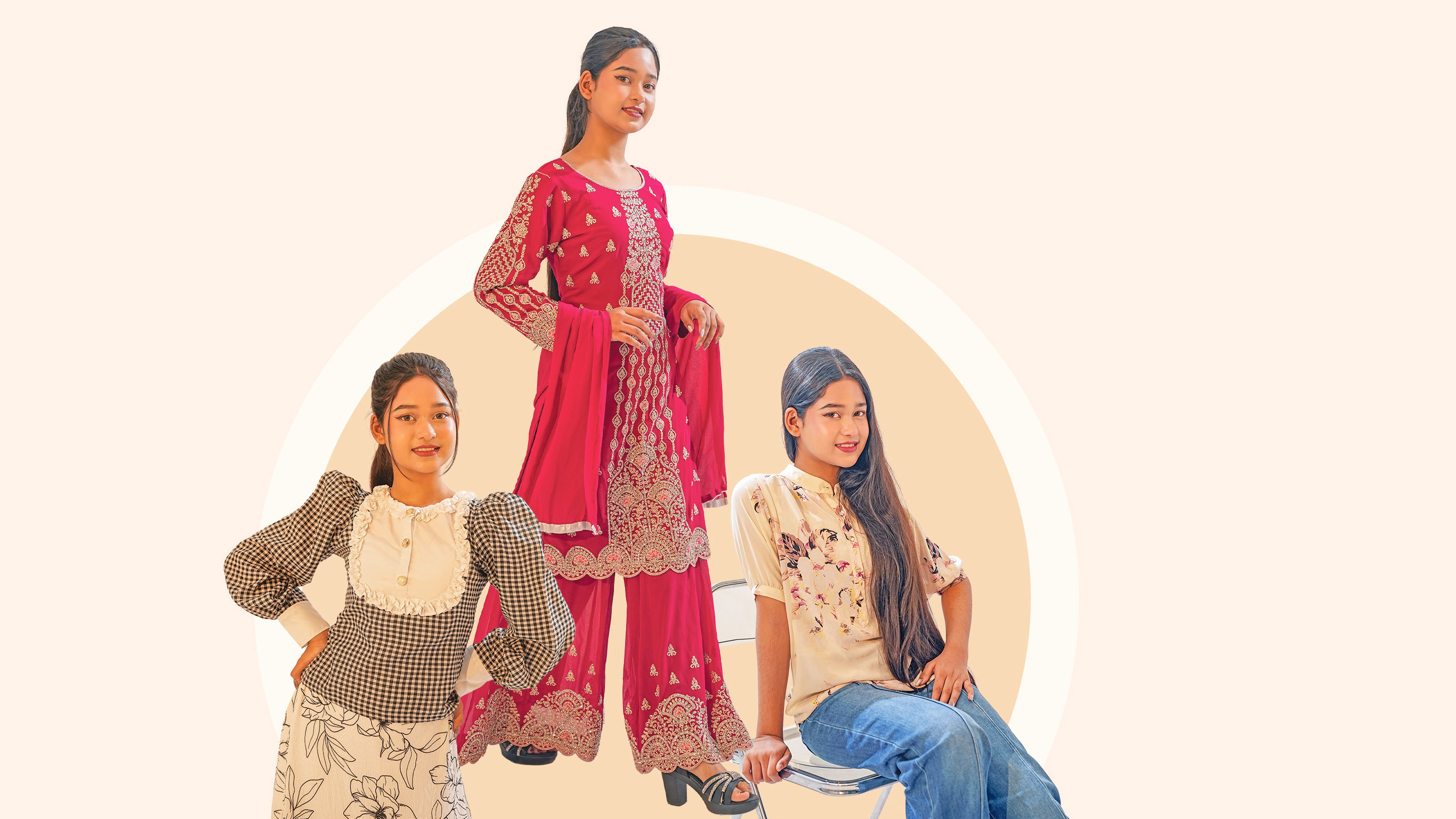 অনুষ্ঠানে অষ্টাদশীর পোশাক