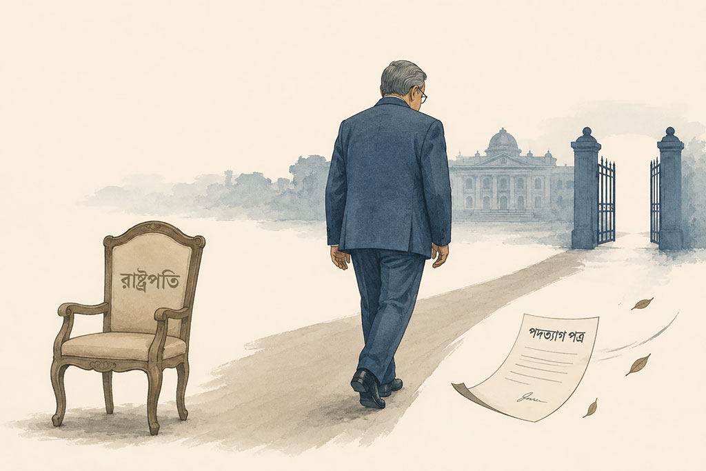 জলীয় চরিত্রের রাষ্ট্রপতির প্রত্যাশিত বিদায়
