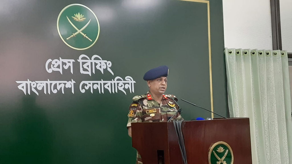 সংবাদ সম্মেলনে এসব তথ্য জানান কর্নেল মো. শফিকুল ইসলাম। ছবি: আজকের পত্রিকা