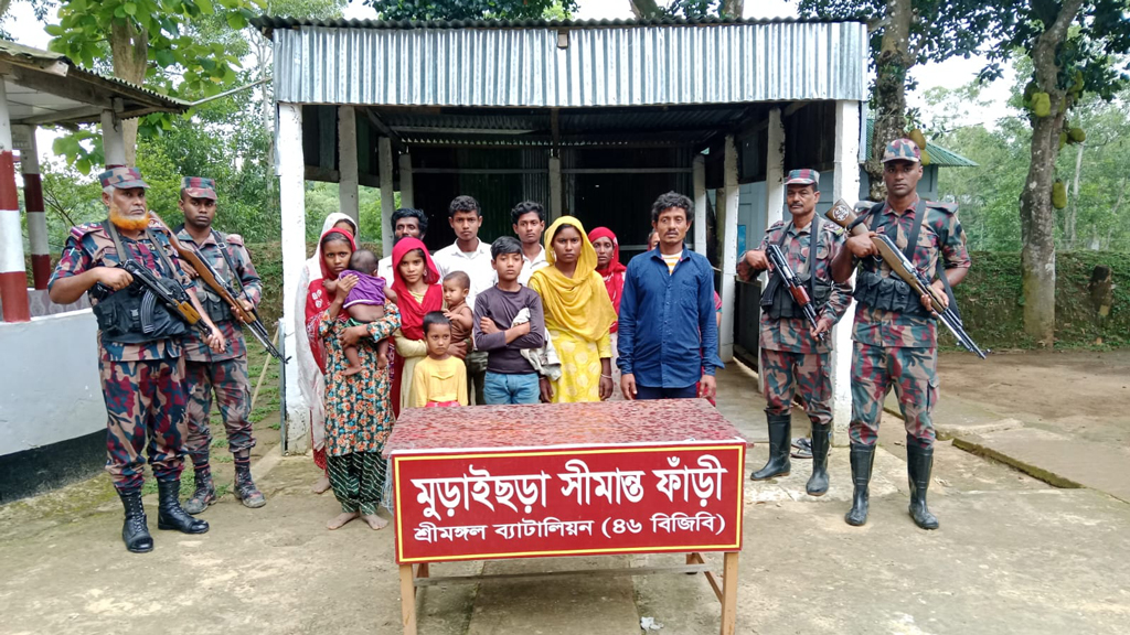 মৌলভীবাজার সীমান্তে আরও ৩০ জনকে পুশ ইন করল বিএসএফ
