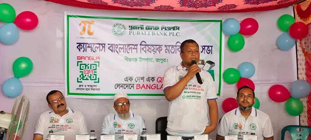 পীরগঞ্জে ক্যাশলেস সেবা নিয়ে মতবিনিময় সভা
