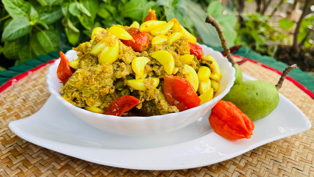 জলপাই রসুনের ঝাল আচার