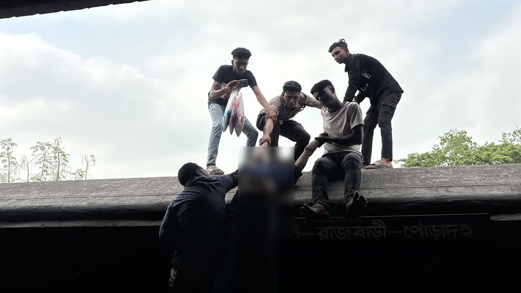 ট্রেনের ছাদে ভ্রমণকালে ব্রিজের গার্ডারে ধাক্কা; রাজবাড়ীতে যুবকের মৃত্যু