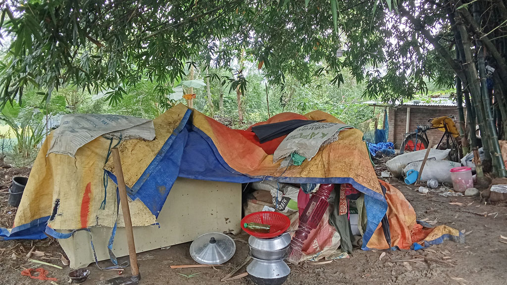 ঘর ভাঙলেও জমি আঁকড়ে কোল পরিবারগুলো