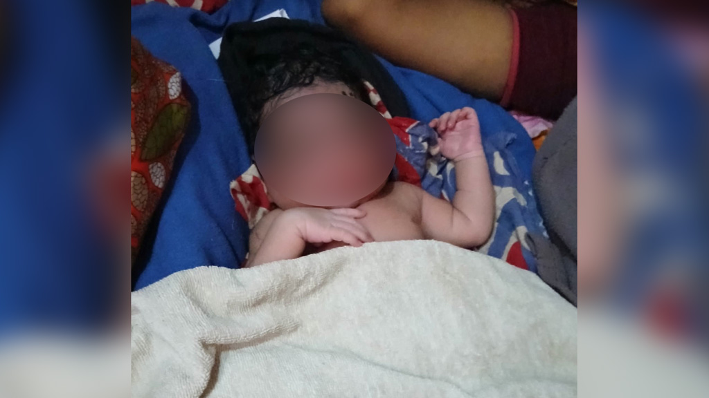 উচ্ছেদ আতঙ্কের মধ্যে সেই পাহাড়িয়া পরিবারে নতুন অতিথি