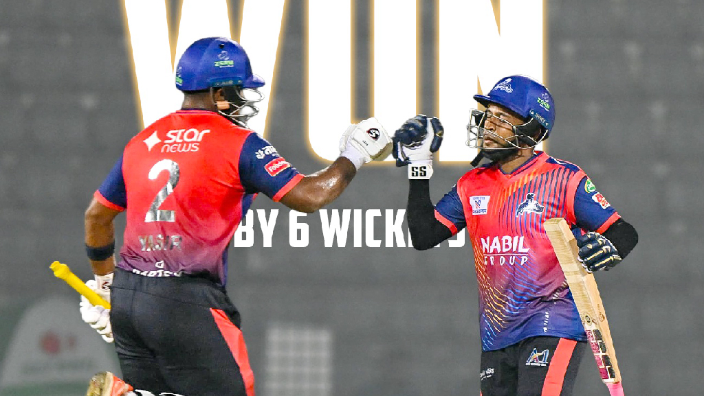 নোয়াখালীকে হ্যাটট্রিক হারের লজ্জা দিল রাজশাহী