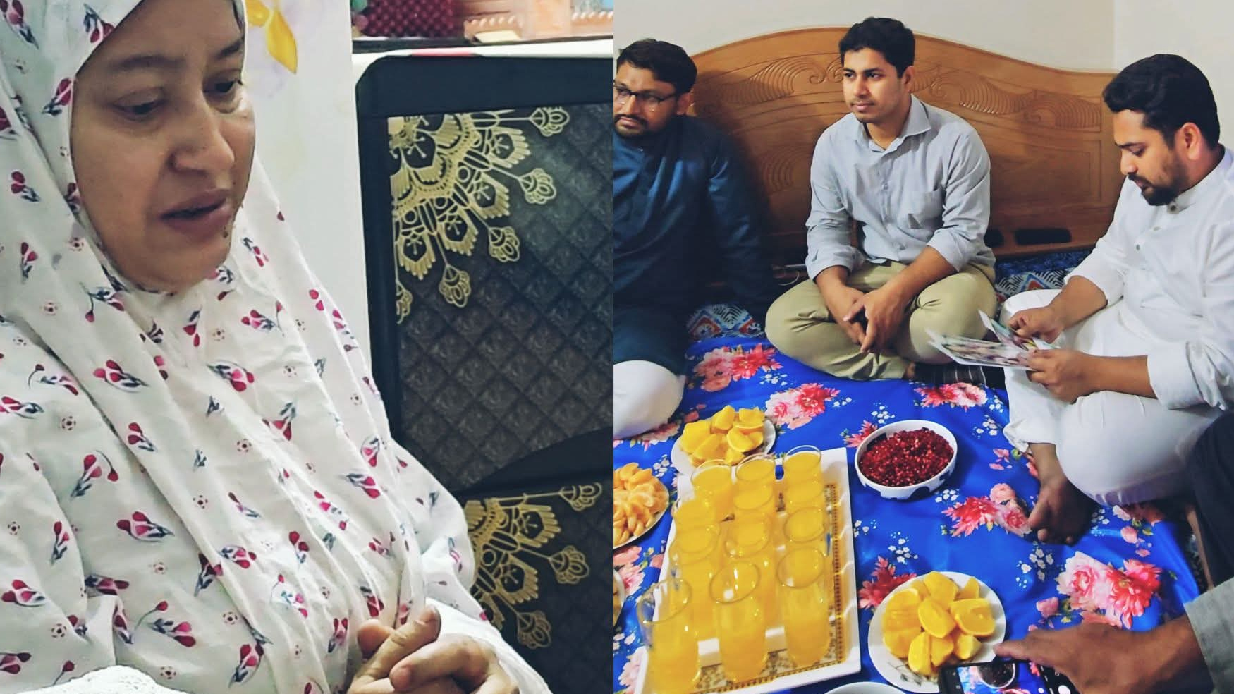 জুলাই শহীদ রাকিবের পরিবারের সঙ্গে নাহিদের ইফতার