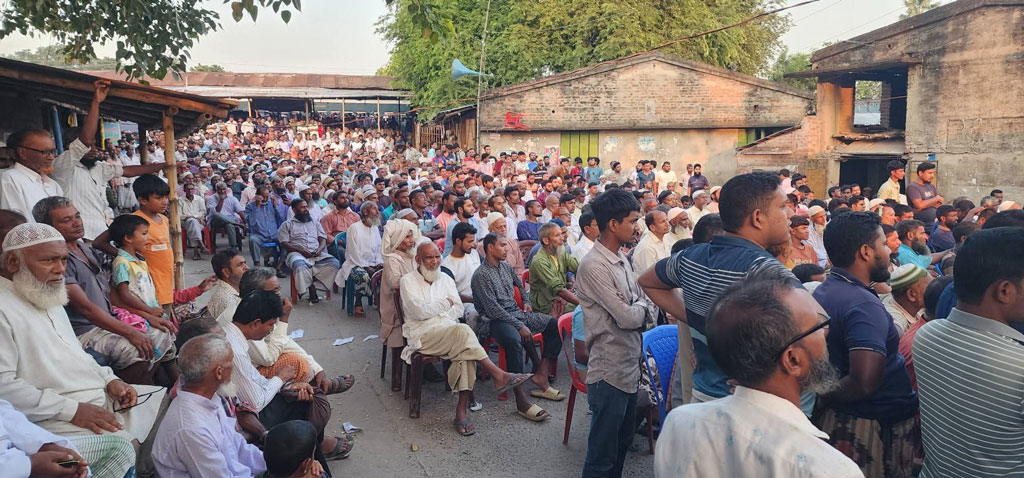 রহনপুর কেডিসিপাড়া নিয়ে ক্ষোভ, জামায়াত এমপির উপস্থিতিতে জনসভায় বস্তি উচ্ছেদের দাবি