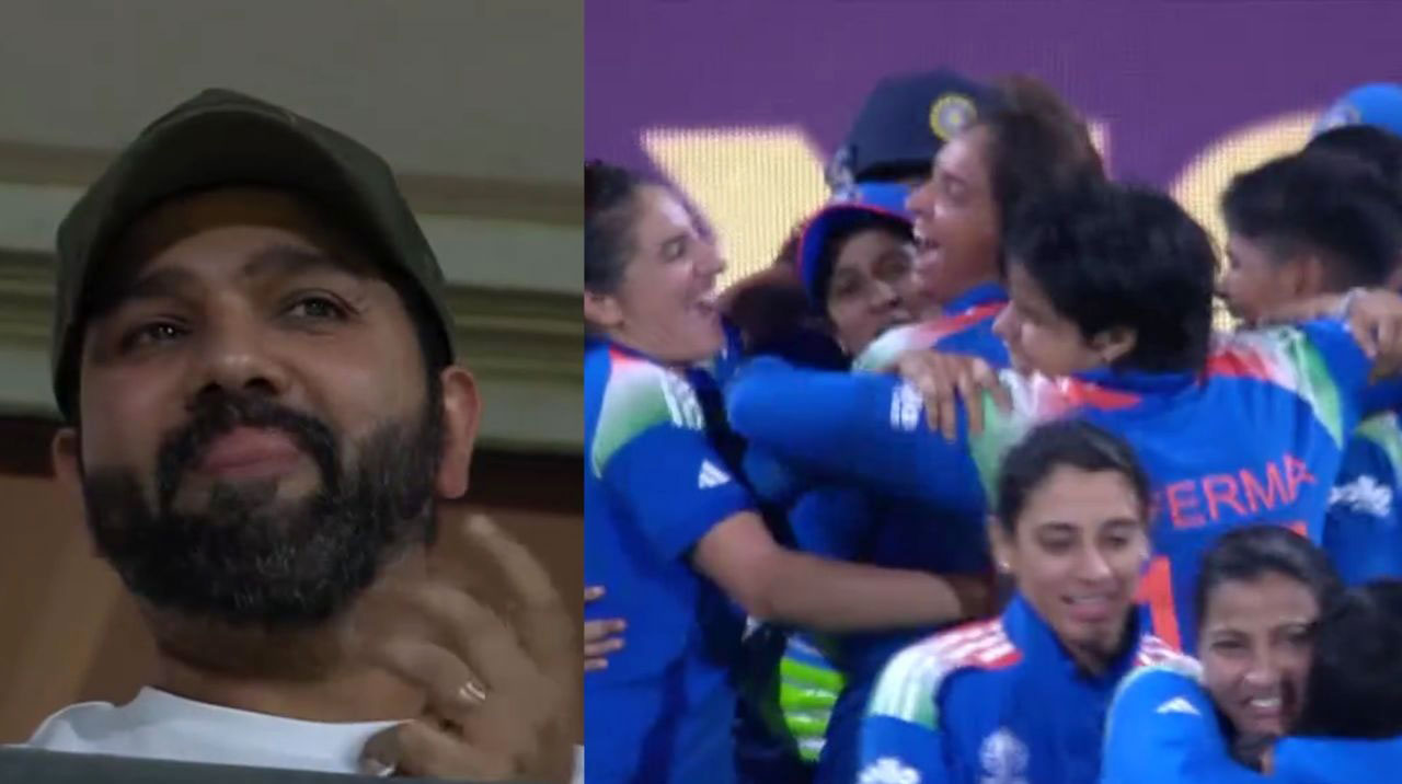 মেয়েদের বিশ্বকাপ জয়ের পর রোহিতের চোখে পানি