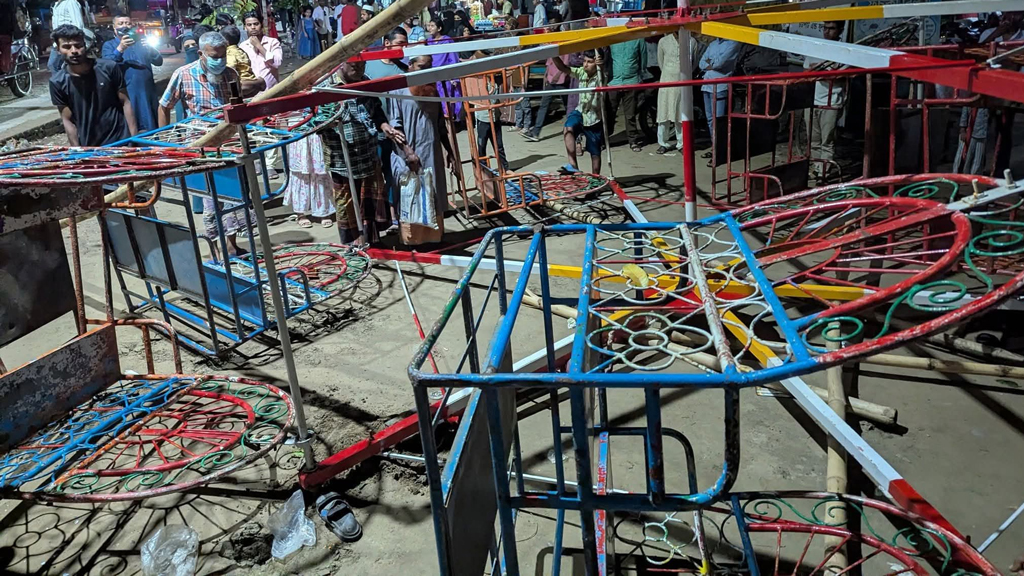 ময়মনসিংহে নাগরদোলা ভেঙে পড়ে ৫ জন আহত